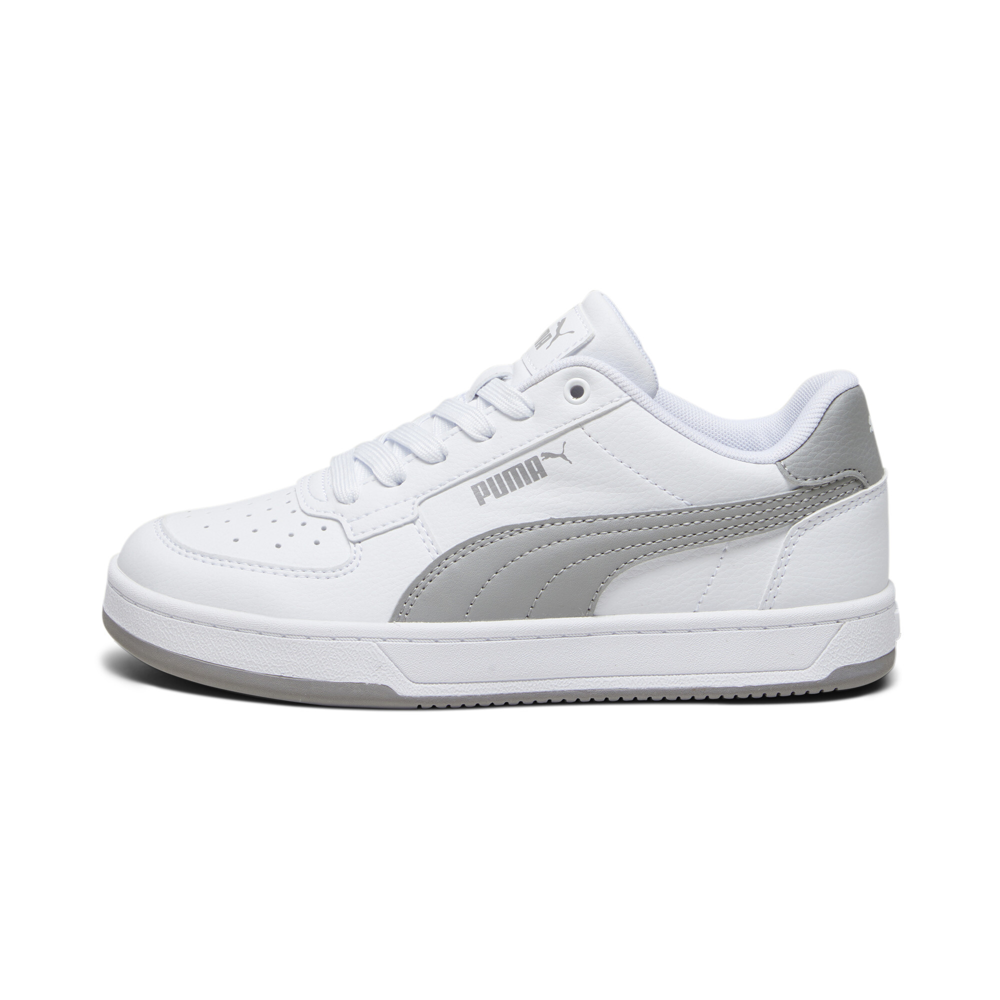 Puma Caven 2.0 Sneakers Teenager Schuhe Für Für Kinder | White/Concrete Gray | Größe: 38.5