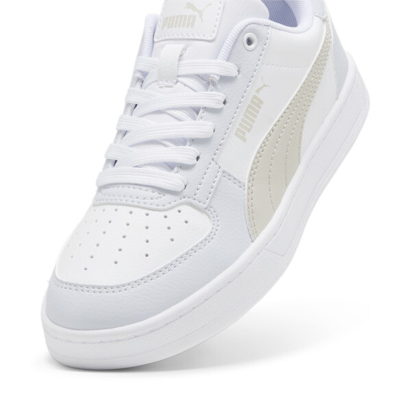 PUMA Caven 2.0 Youth Sneakers, PUMA White-Desert Dust-Silver Mist, large-ZAF