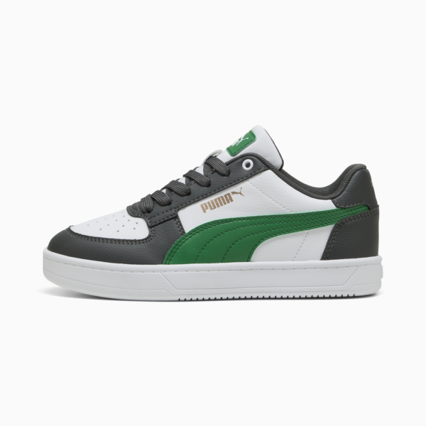 PUMA Caven 2.0 Youth Sneakers, Shadow Gray-Archive Green-PUMA White, large-ZAF