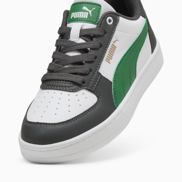PUMA Caven 2.0 Youth Sneakers, Shadow Gray-Archive Green-PUMA White, large-ZAF