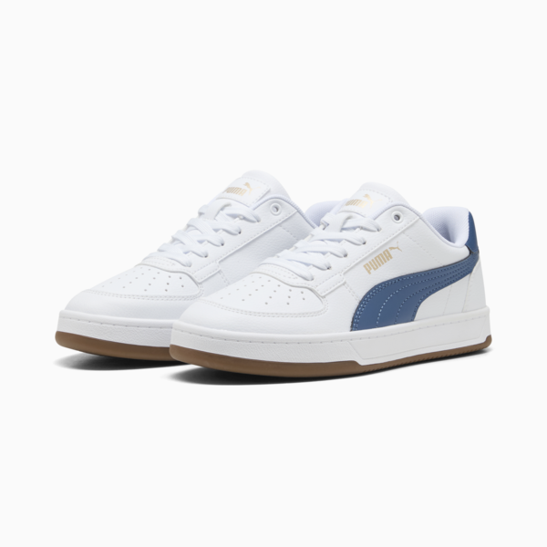 PUMA Caven 2.0 Youth Sneakers, PUMA White-Dark Indigo-Gum, large-ZAF