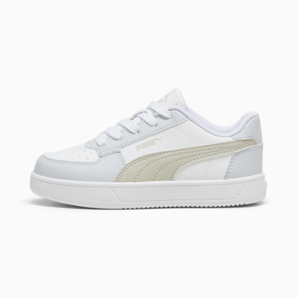 Puma Caven 2.0 Kids Sneakers, PUMA White-Desert Dust-Silver Mist, large-ZAF