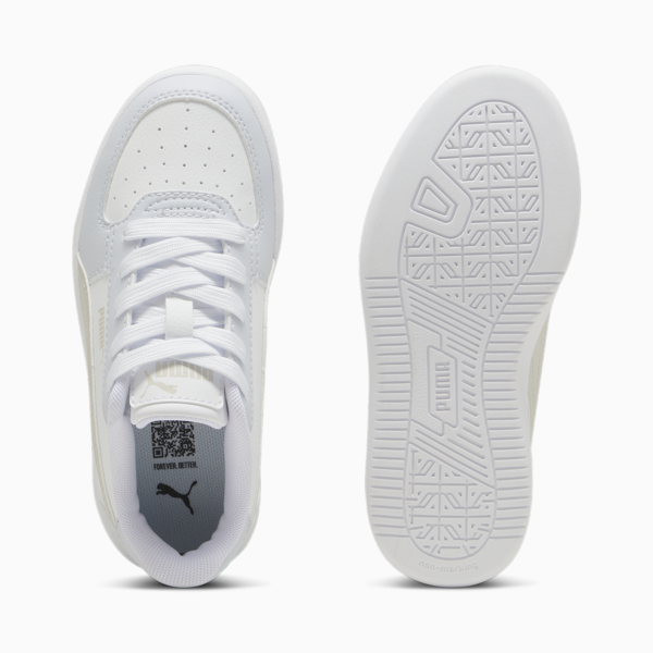 Puma Caven 2.0 Kids Sneakers, PUMA White-Desert Dust-Silver Mist, large-ZAF