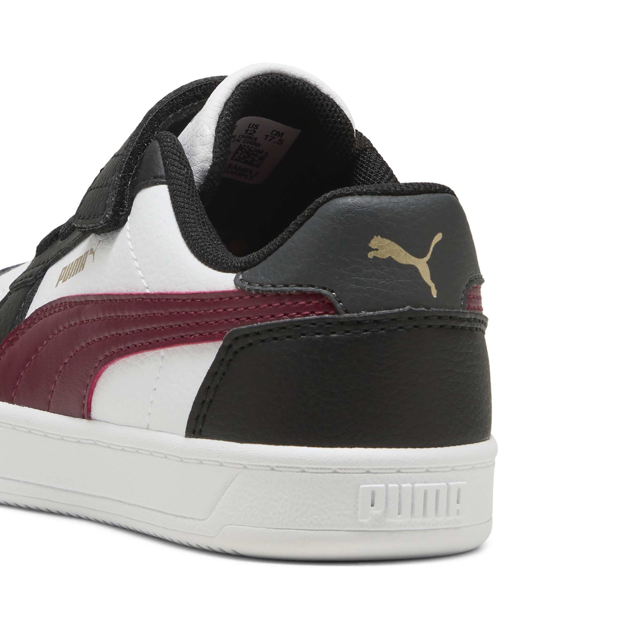 PUMA Caven 2.0 sneakers, Zwart/Rood/Wit, Maat 28 thumbnail 5