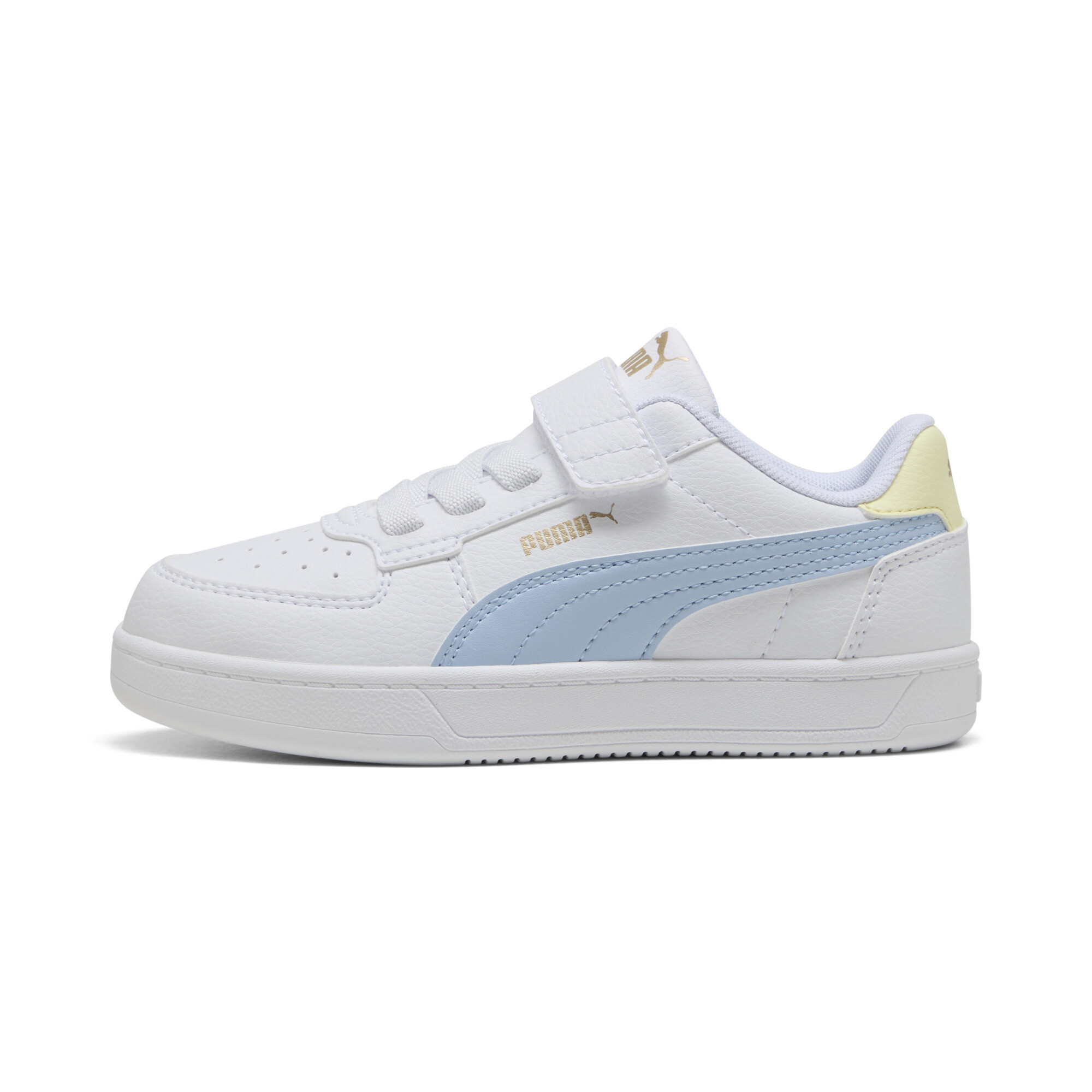 Puma Caven 2.0 Sneakers Kinder Schuhe | Mit Colorful | White/Haute Tropic/Gold Moon | Größe: 32
