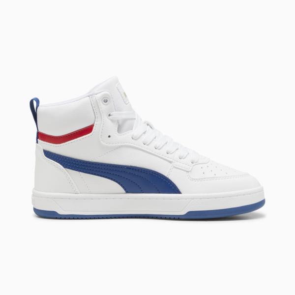 PUMA Caven 2.0 Mid Youth Sneakers, PUMA White-Clyde Royal-PUMA Gold, large-ZAF