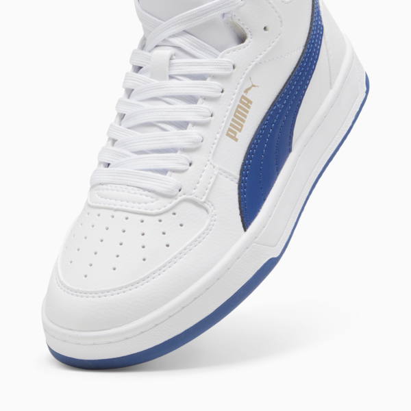 PUMA Caven 2.0 Mid Youth Sneakers, PUMA White-Clyde Royal-PUMA Gold, large-ZAF