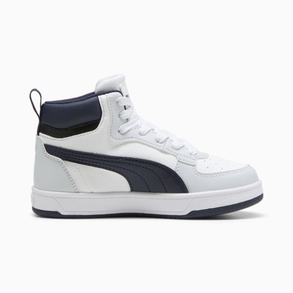PUMA Caven 2.0 Mid Kids' Sneakers, PUMA White-Silver Mist-PUMA Black, large-ZAF