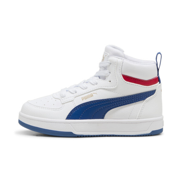 PUMA Caven 2.0 Mid Kids' Sneakers, PUMA White-Clyde Royal-PUMA Gold, swatch-ZAF