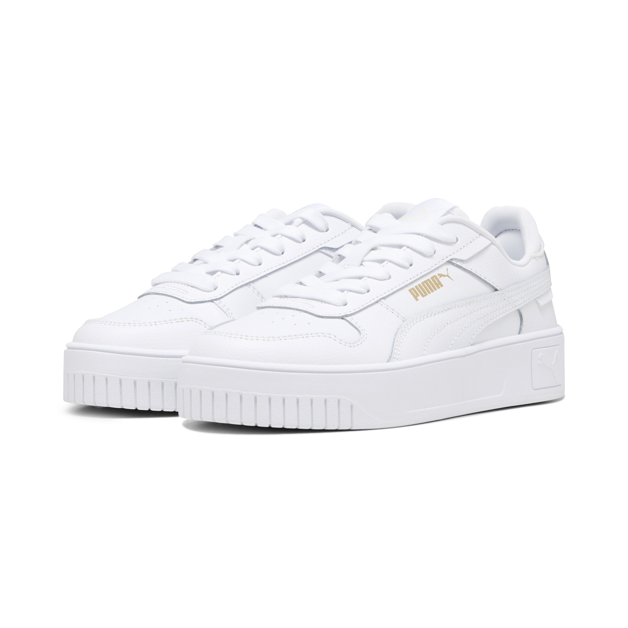 Women's Puma Carina Street Youth Sneakers, White, Size 36, Shoes