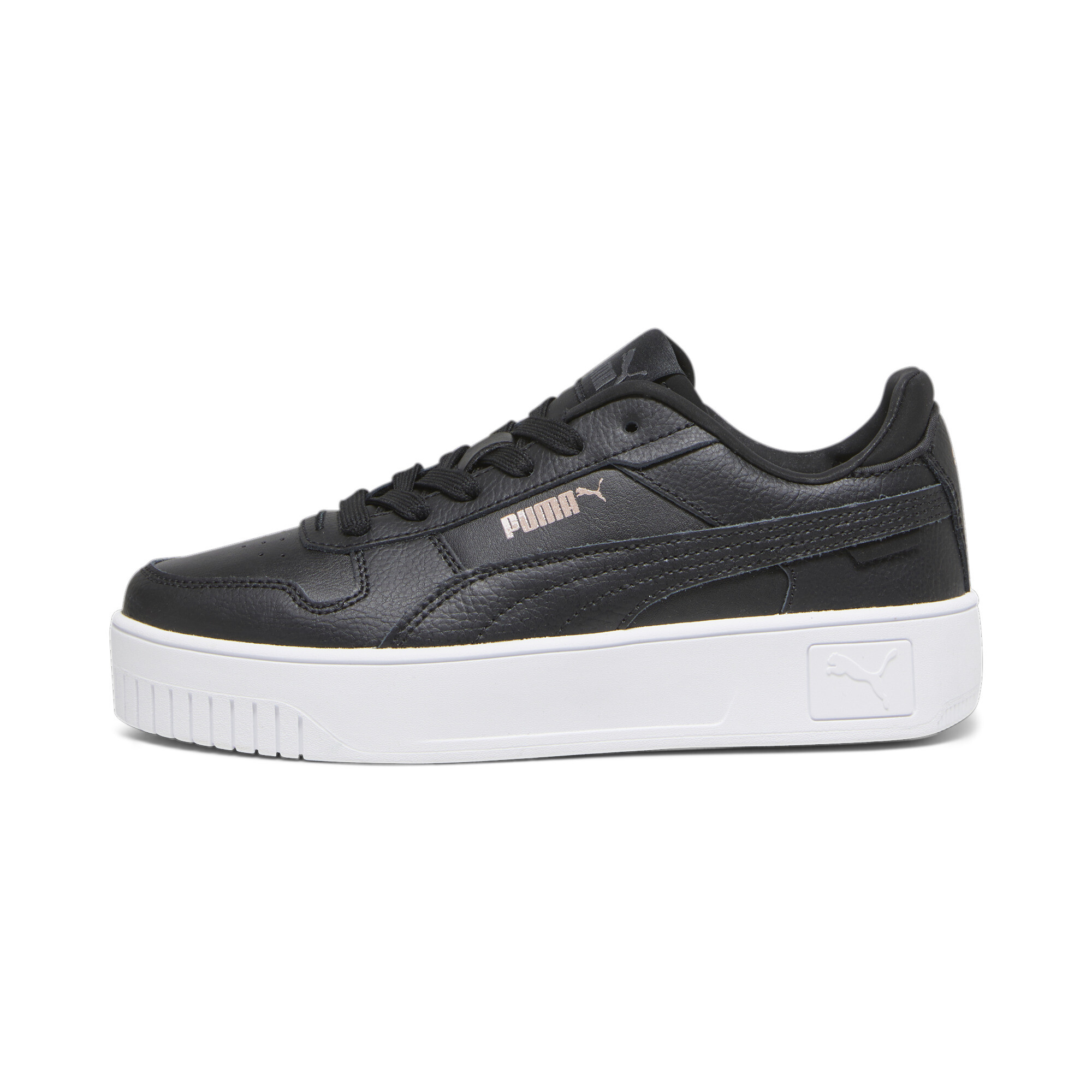 Women's Puma Carina Street Youth Sneakers, Black, Size 36, Shoes