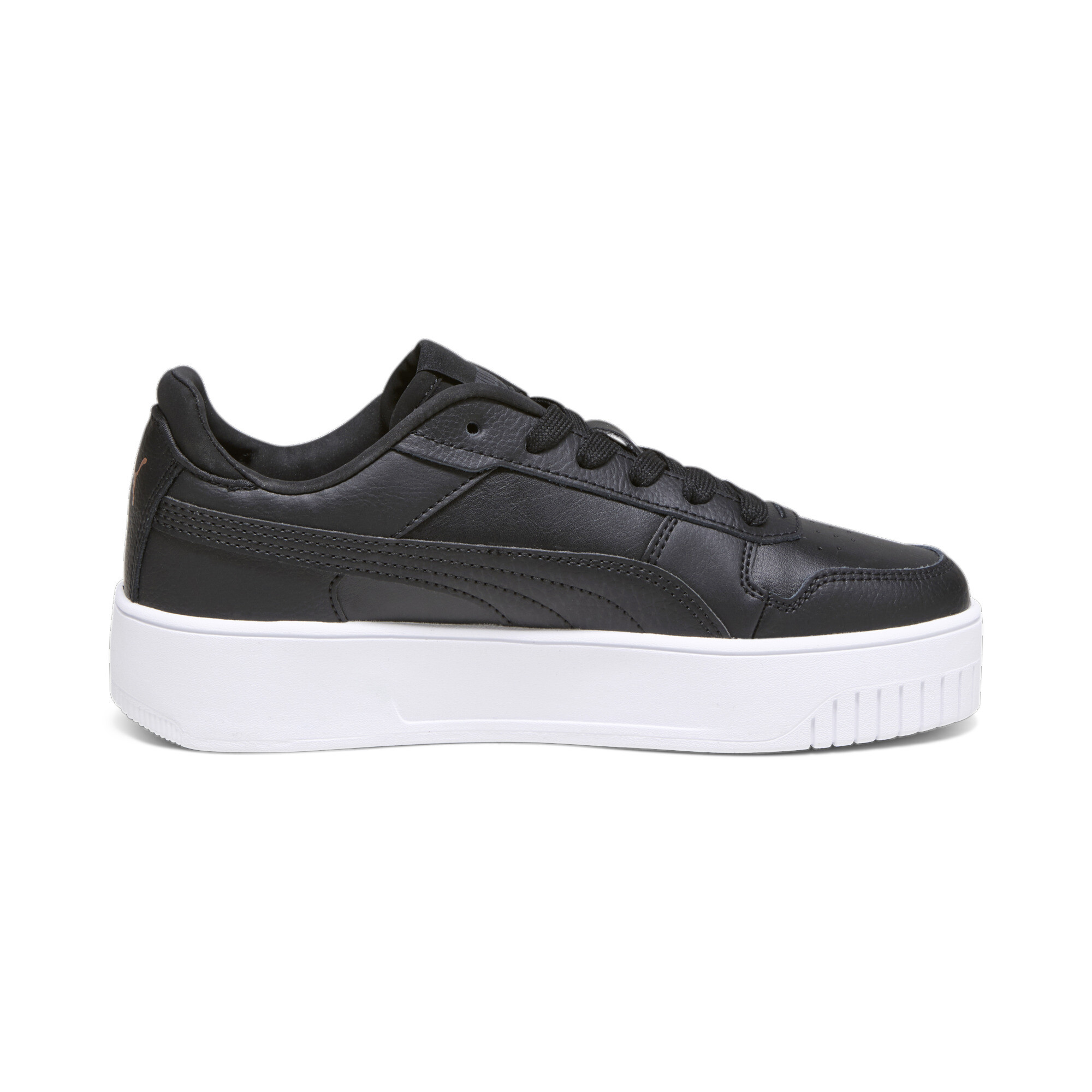 Women's Puma Carina Street Youth Sneakers, Black, Size 36, Shoes