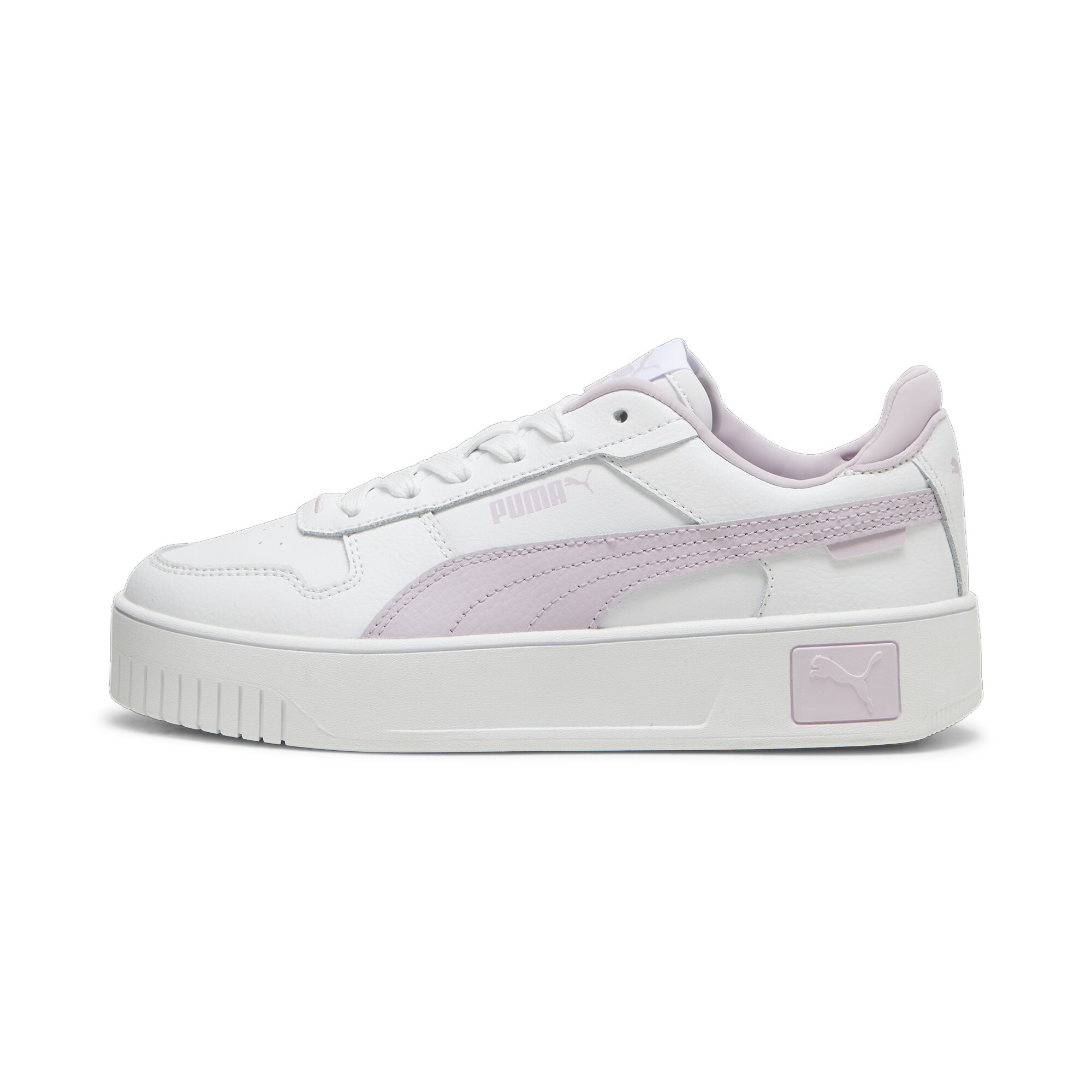 Puma Carina Street Sneakers Teenager Schuhe Für Damen Für Kinder | White/Grape Mist | Größe: 37.5