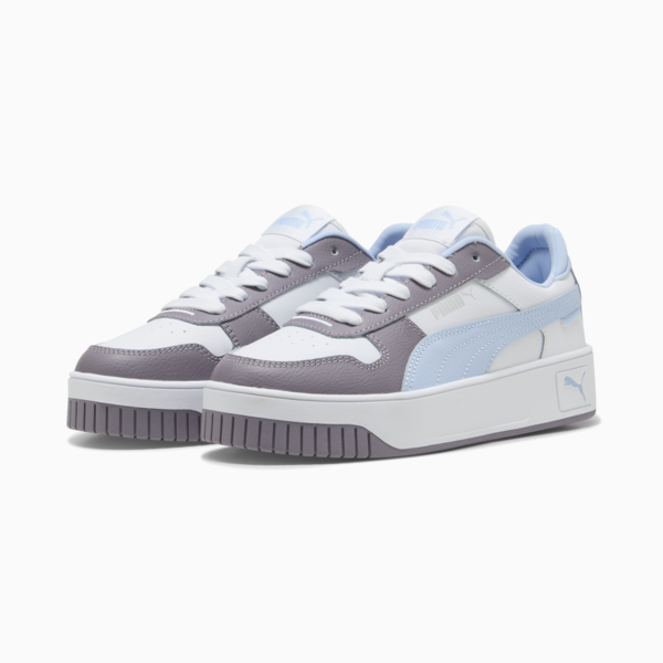 Carina Street Youth Sneakers, PUMA White-Haute Tropic-Plum Jam, large-ZAF