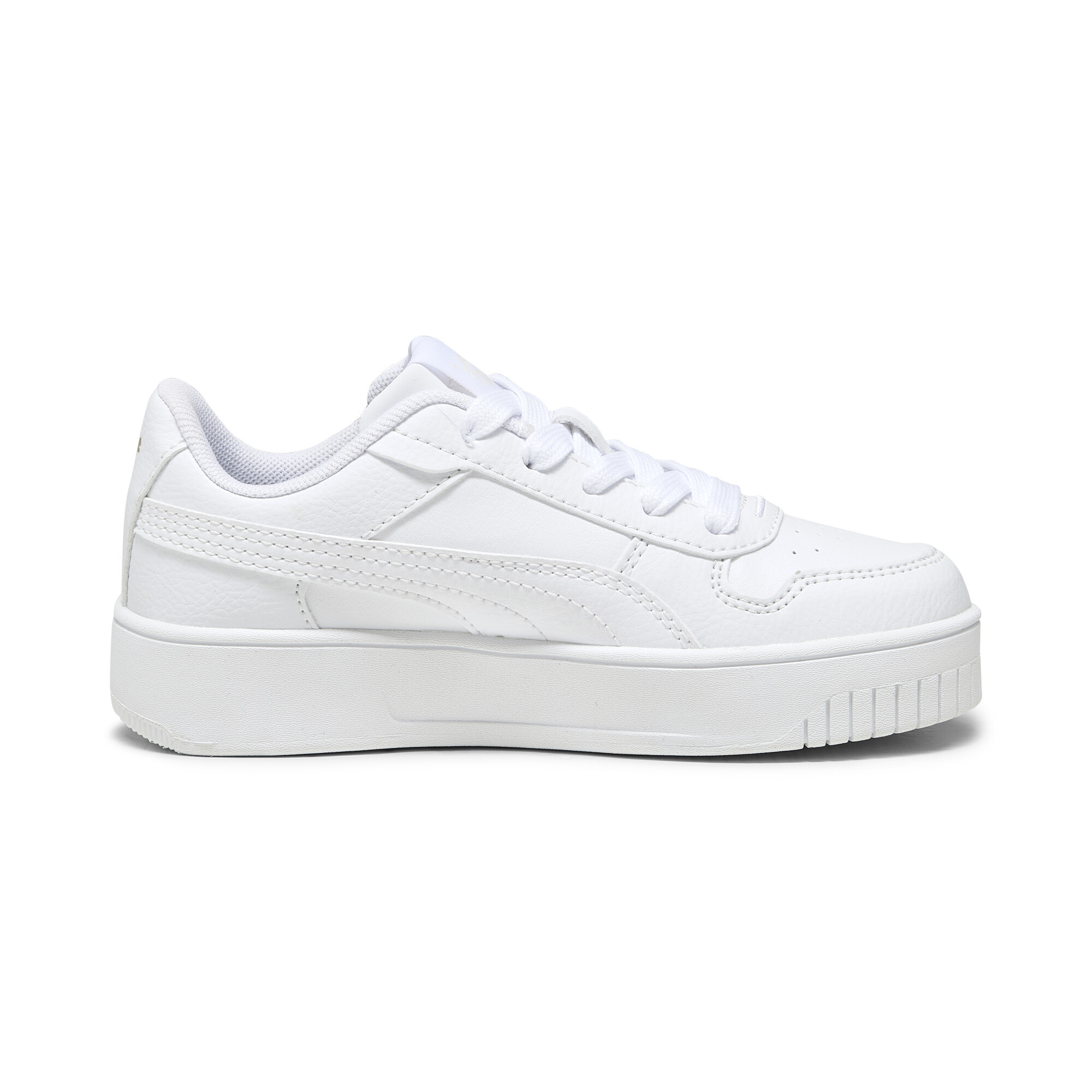 PUMA Carina Street sneakers voor Dames, Wit/Goud, Maat 28,5 thumbnail 3
