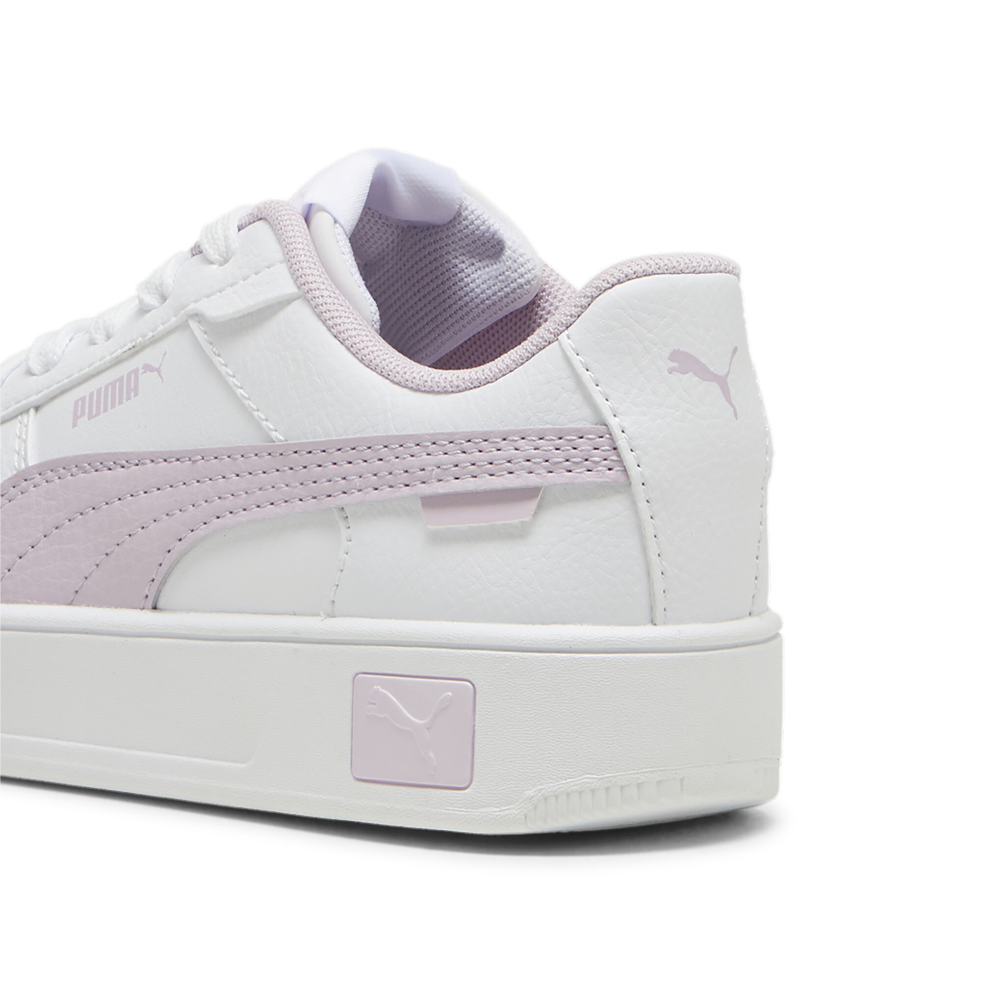 PUMA Carina Street sneakers voor Dames, Wit/Paars, Maat 28 thumbnail 5