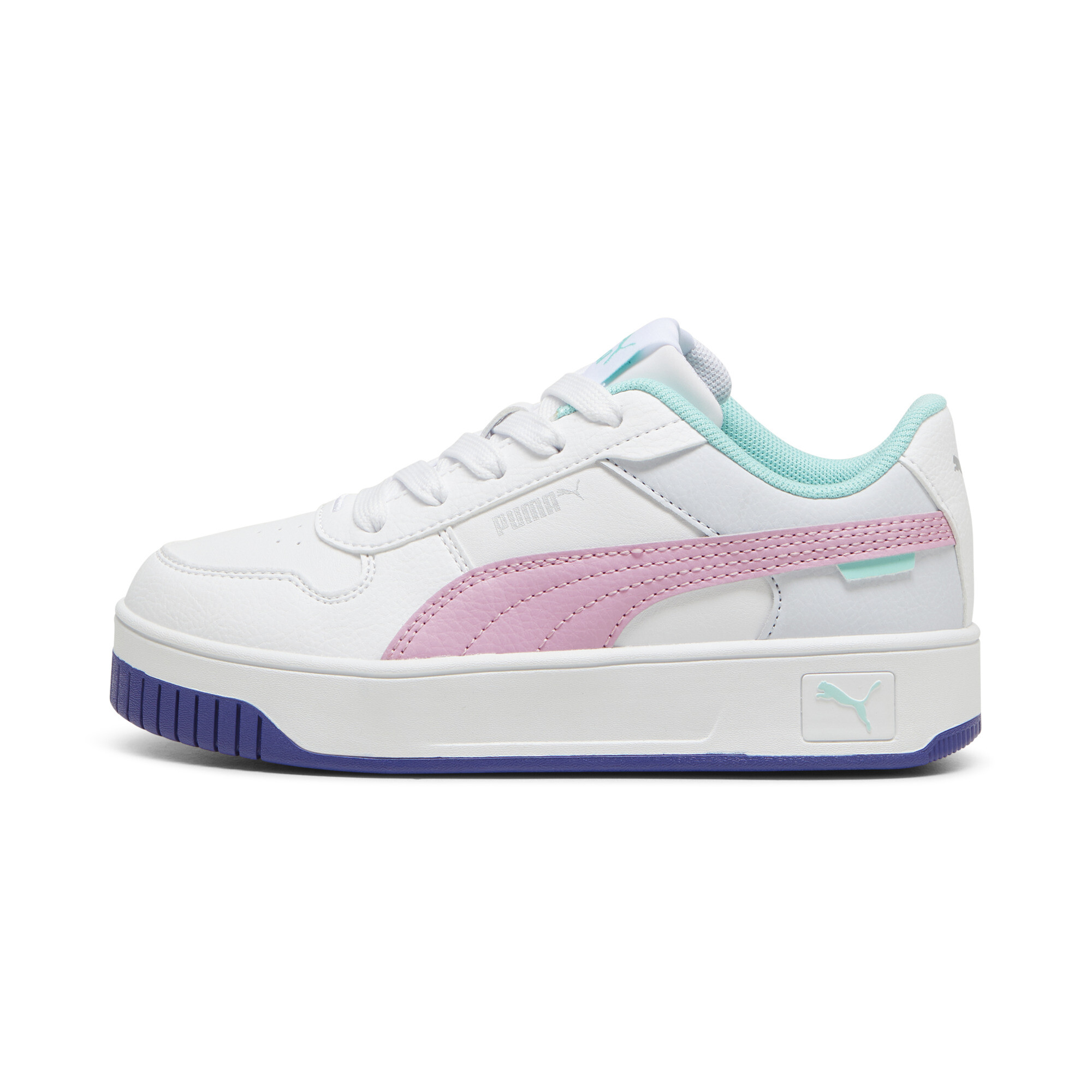 Puma Carina Street Sneakers Kinder Schuhe | Mit Plain | White/Mauved Out/Mint | Größe: 31