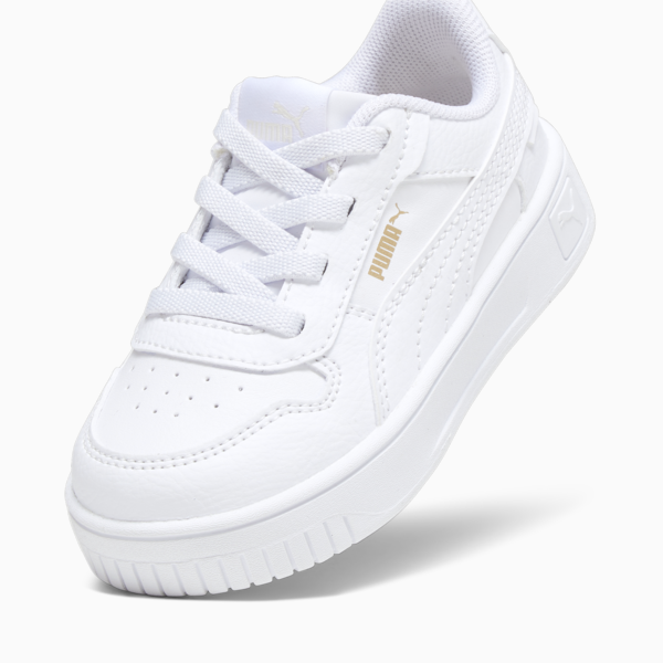 Carina Street Toddlers' Sneakers, PUMA White-PUMA White-PUMA Gold, large-ZAF