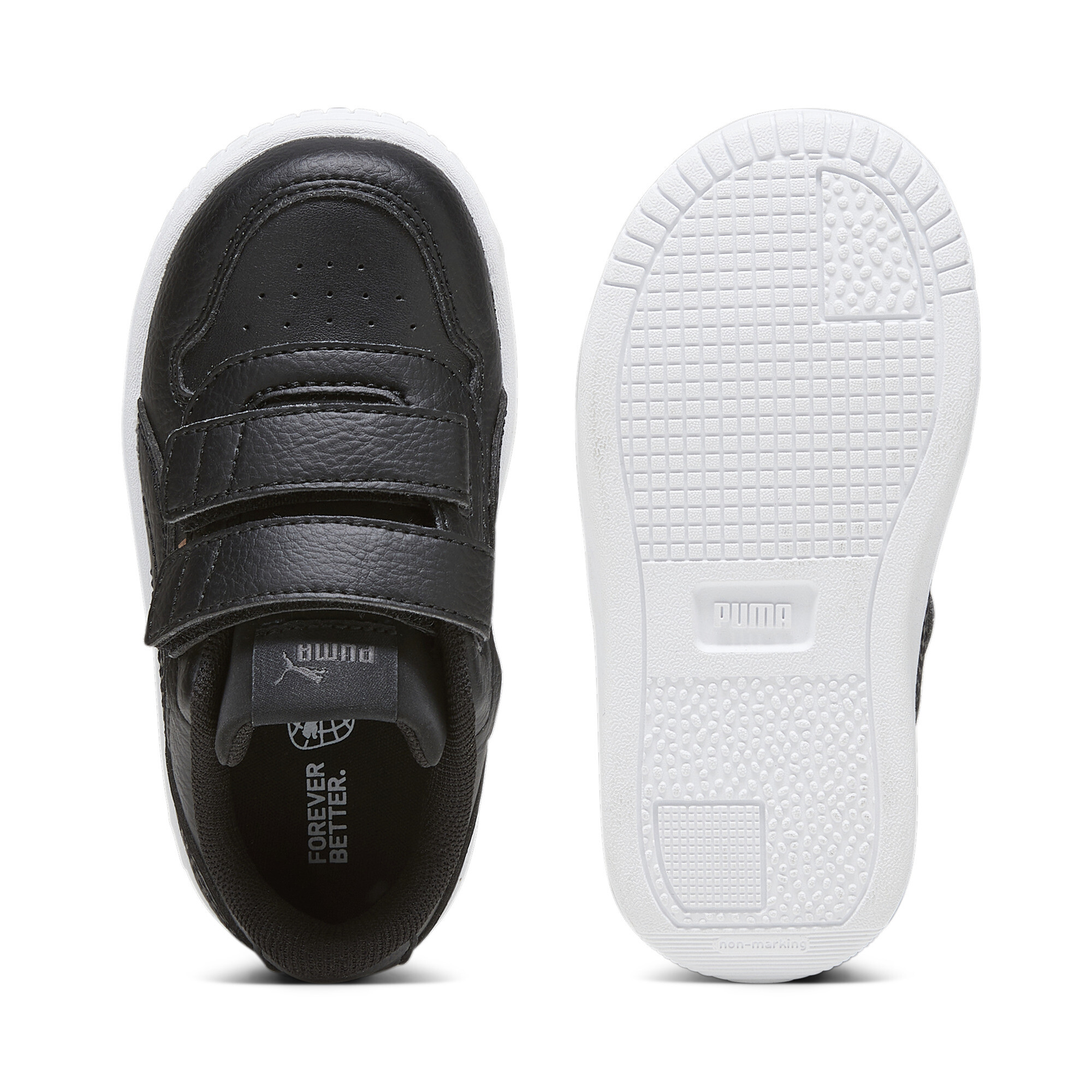 PUMA Carina Street sneakers voor Dames, Roze/Zwart/Goud, Maat 22 thumbnail 4