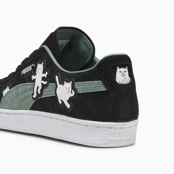 PUMA x RIPNDIP Suede Black Sneakers, PUMA Black-Eucalyptus, large-ZAF