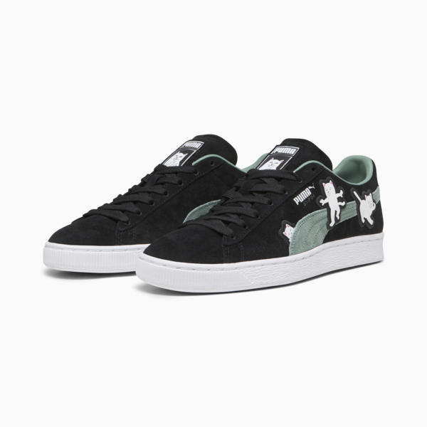 PUMA x RIPNDIP Suede Black Sneakers, PUMA Black-Eucalyptus, large-ZAF