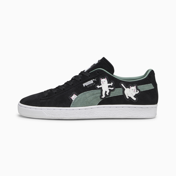 PUMA x RIPNDIP Suede Black Sneakers, PUMA Black-Eucalyptus, large-ZAF