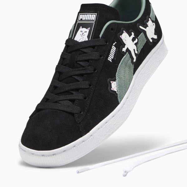PUMA x RIPNDIP Suede Black Sneakers, PUMA Black-Eucalyptus, large-ZAF
