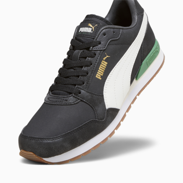 ST Runner 75 Years Sneakers, PUMA Black-Warm White-Archive Green, large-ZAF