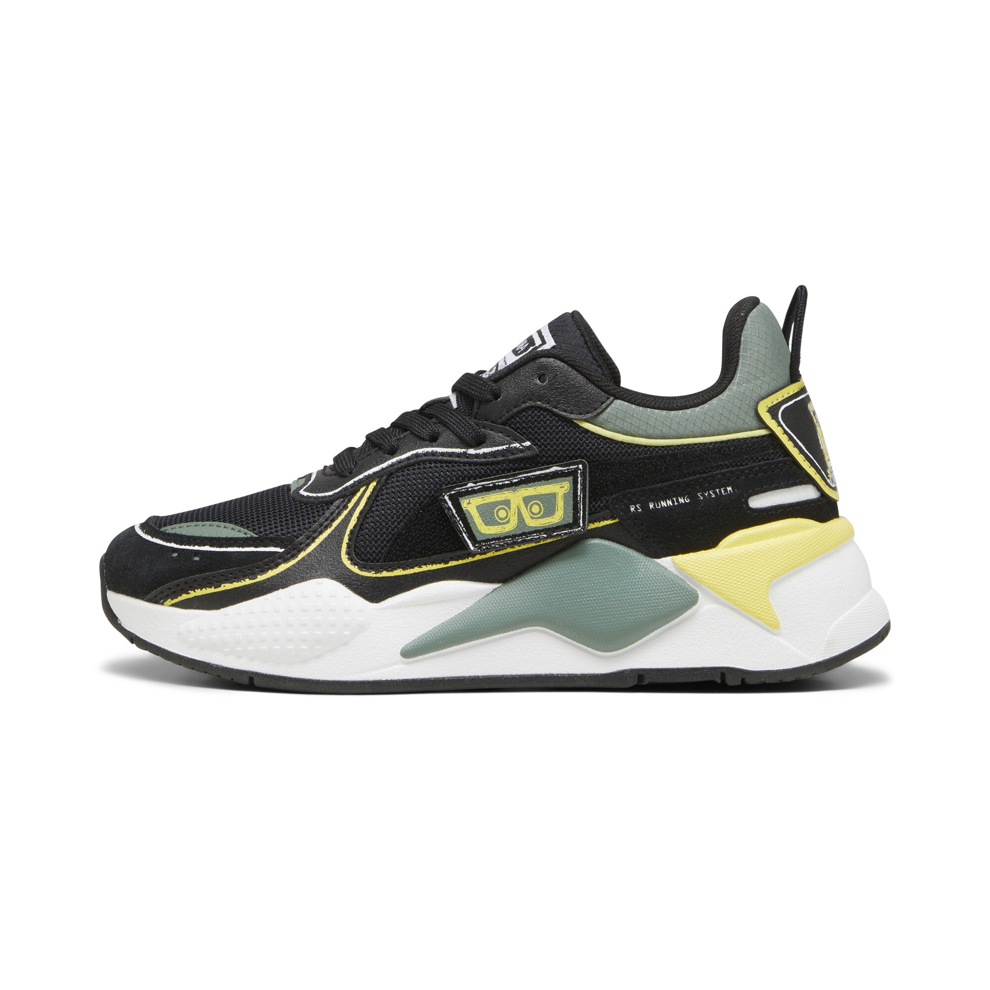 حذاء رياضي PUMA X SPONGEBOB SQUAREPANTS RS-X للأطفال اسود