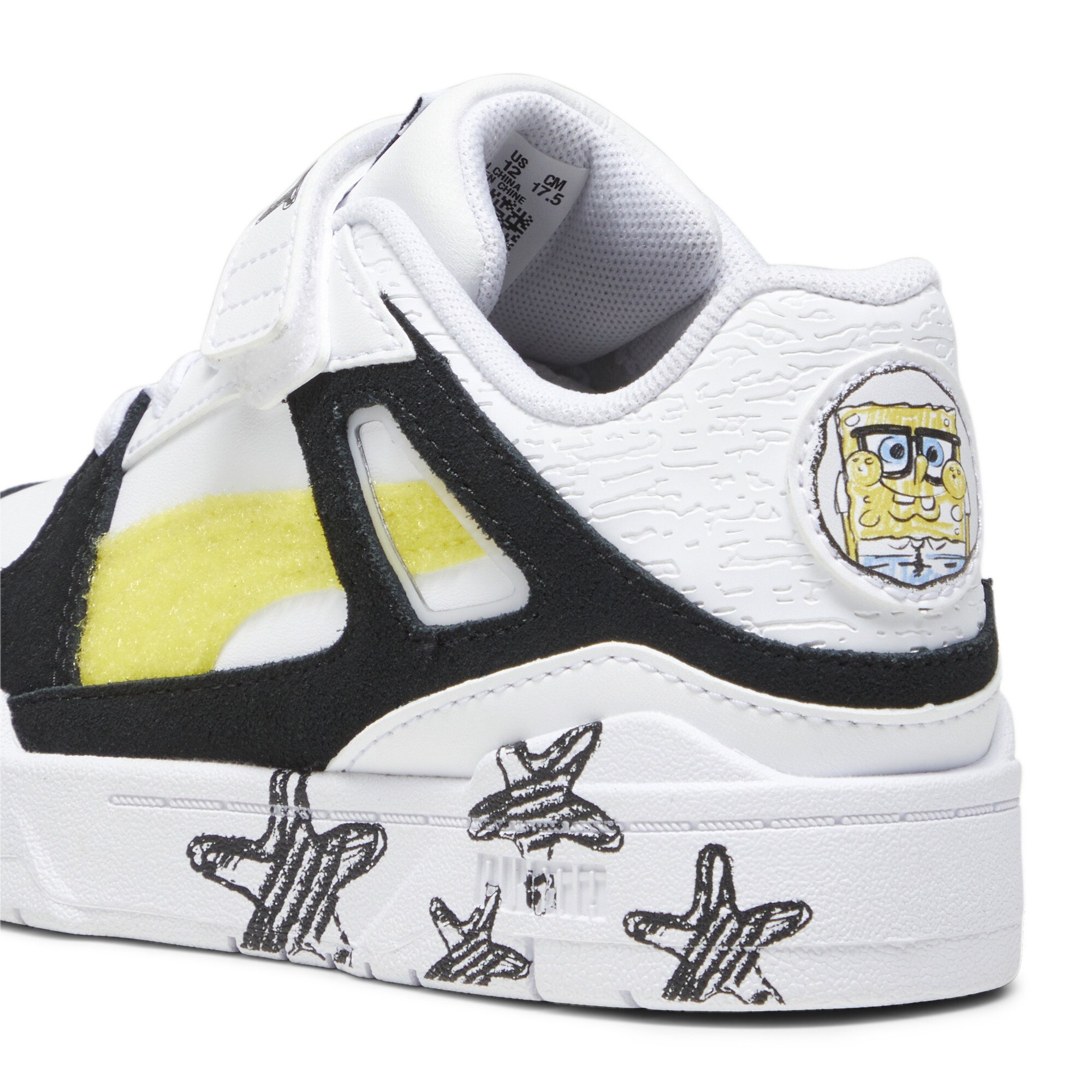 Kids' PUMA X SPONGEBOB SQUAREPANTS Slipstream Sneakers In White, Size EU 28