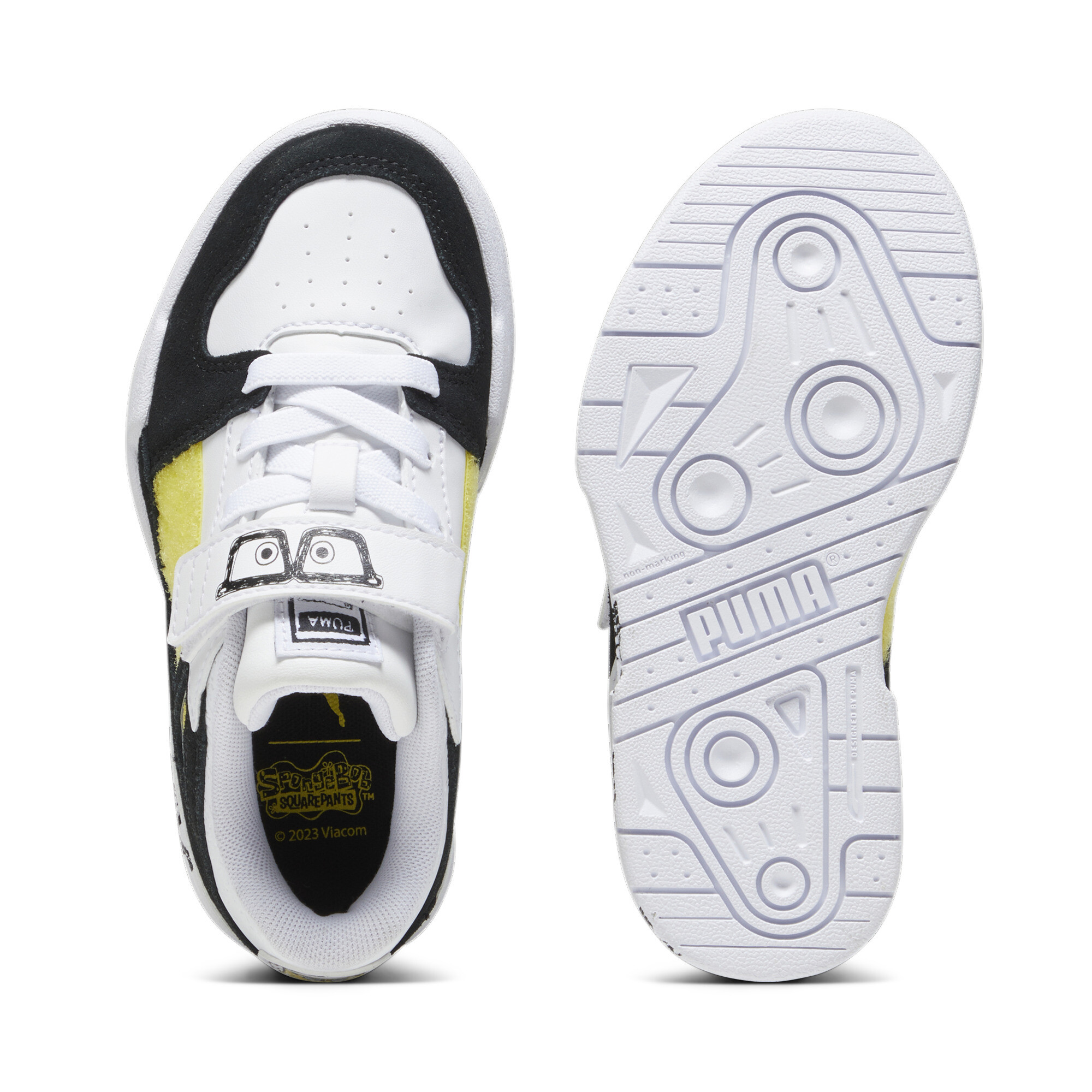 Kids' PUMA X SPONGEBOB SQUAREPANTS Slipstream Sneakers In White, Size EU 30