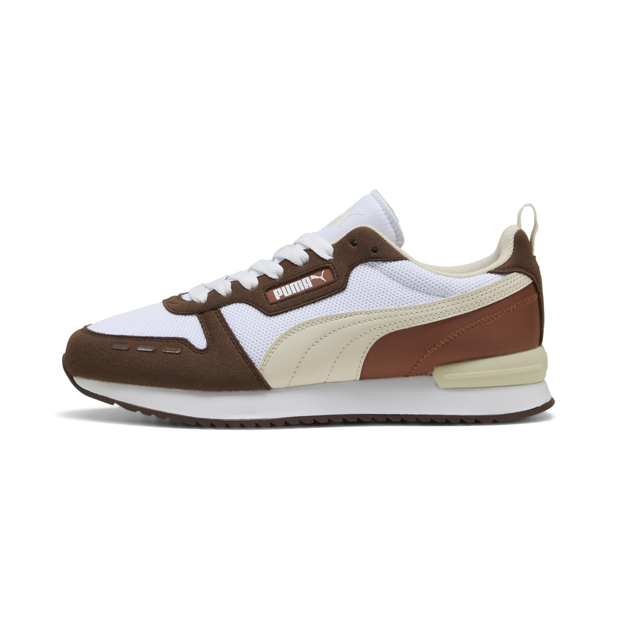 Puma R78 Sneakers Schuhe | Mit Colorful | Chestnut Brown/Alpine Snow/White | Größe: 45