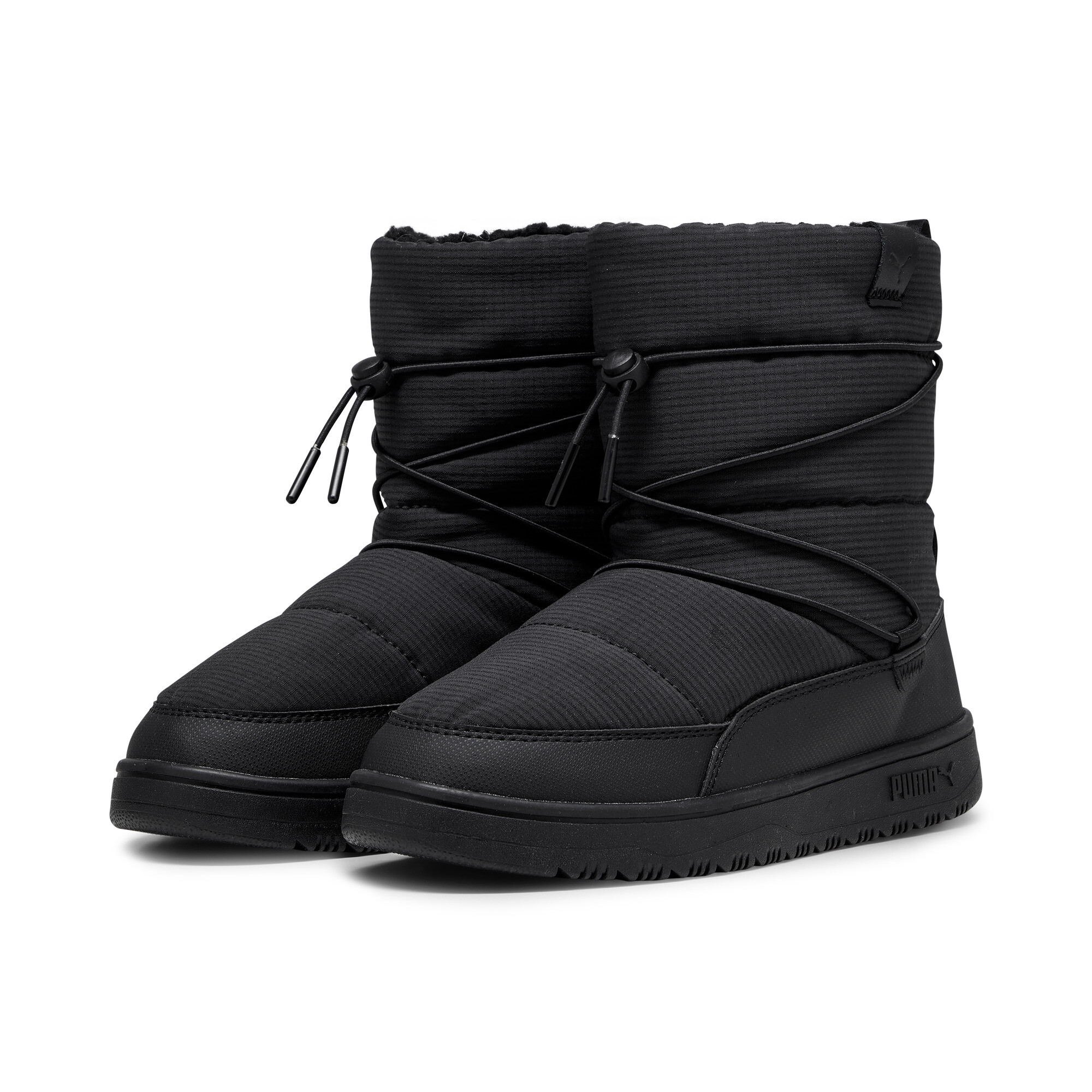 Women's Puma Snowbae Boots, Black, Size 40.5, Shoes