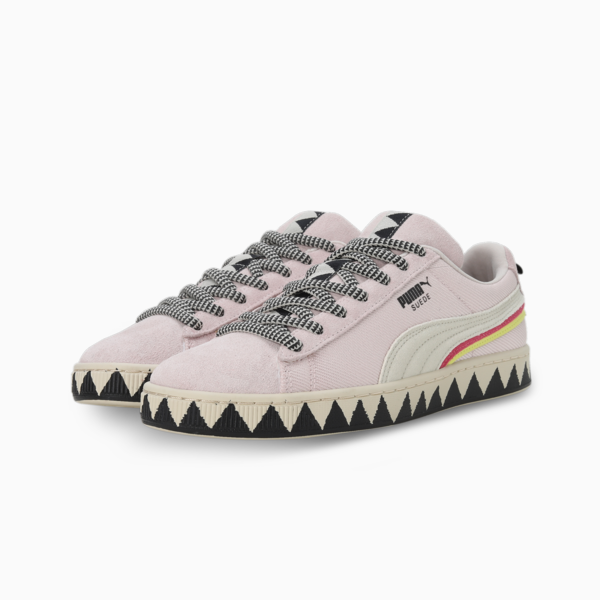 PUMA x lemlem Suede Women's Sneakers, Frosty Pink-Ghost Pepper, large-ZAF
