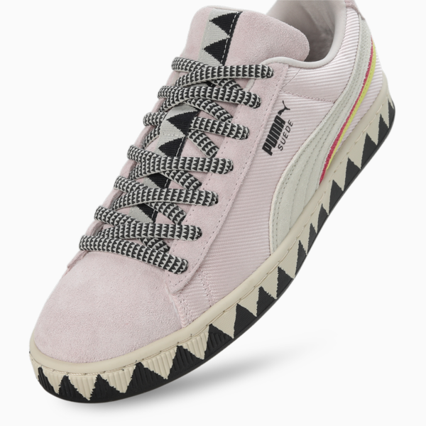PUMA x lemlem Suede Women's Sneakers, Frosty Pink-Ghost Pepper, large-ZAF