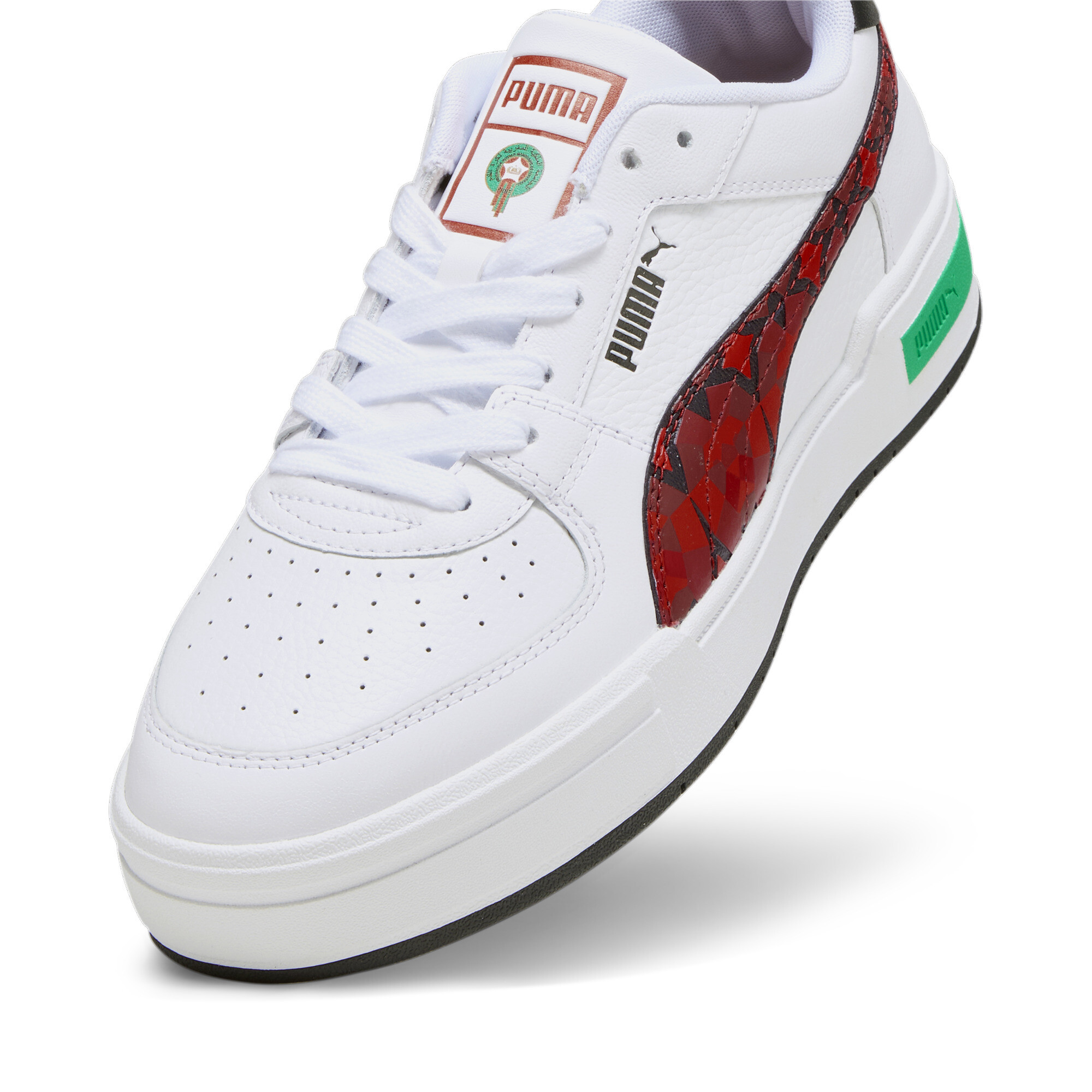 Men's PUMA CA Pro Morocco Football Sneakers In White, Size EU 40.5
