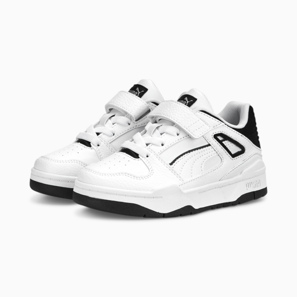 Zapatillas infantiles Slipstream, Puma White-Puma Black, large-ARG