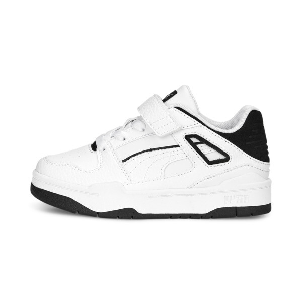 Zapatillas infantiles Slipstream, Puma White-Puma Black, swatch-ARG