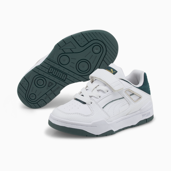 Zapatillas infantiles Slipstream, PUMA White-Varsity Green, large-ARG
