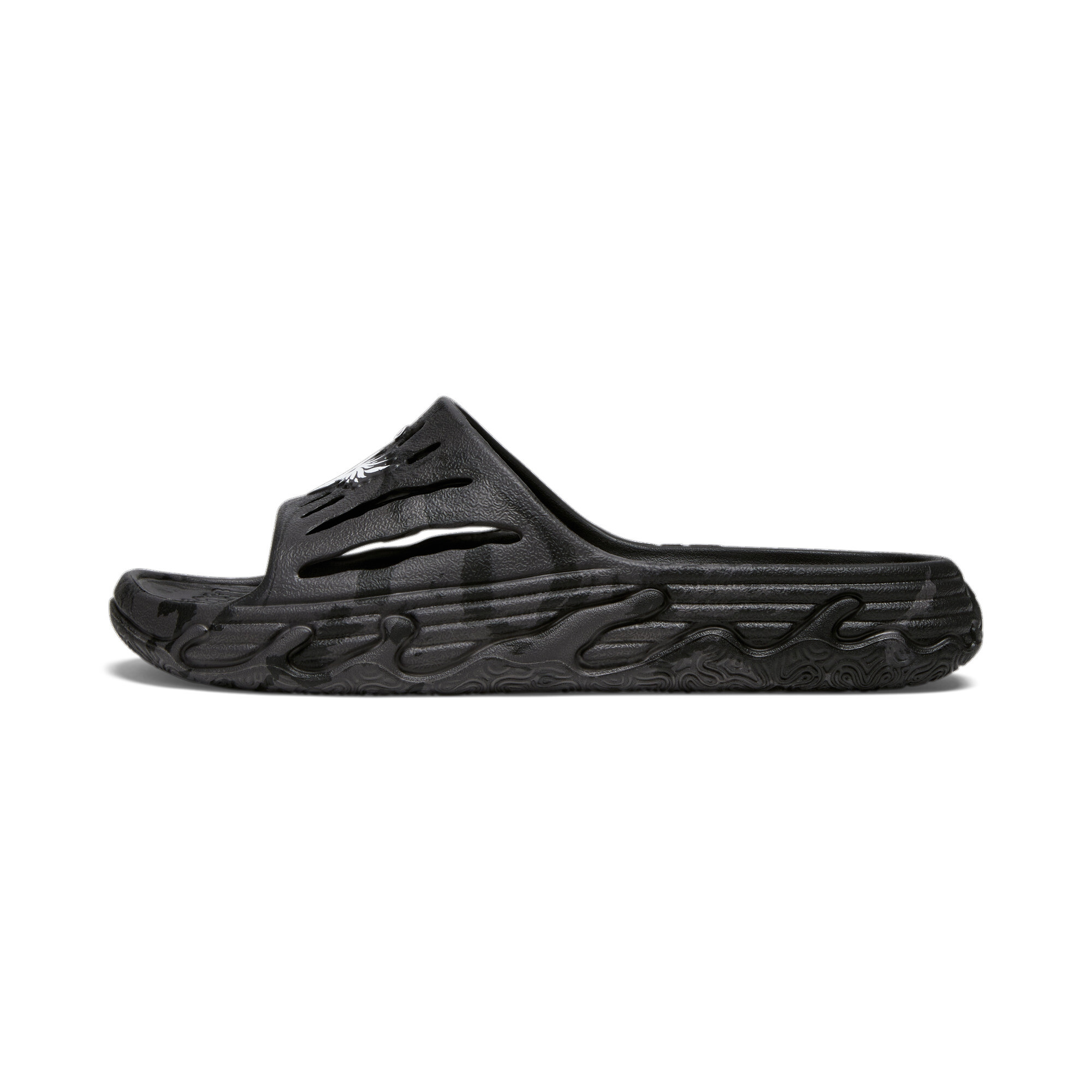 Puma MB.03 Slides | Mit Plain | Black/Feather Gray/Dark Coal | Größe: 38