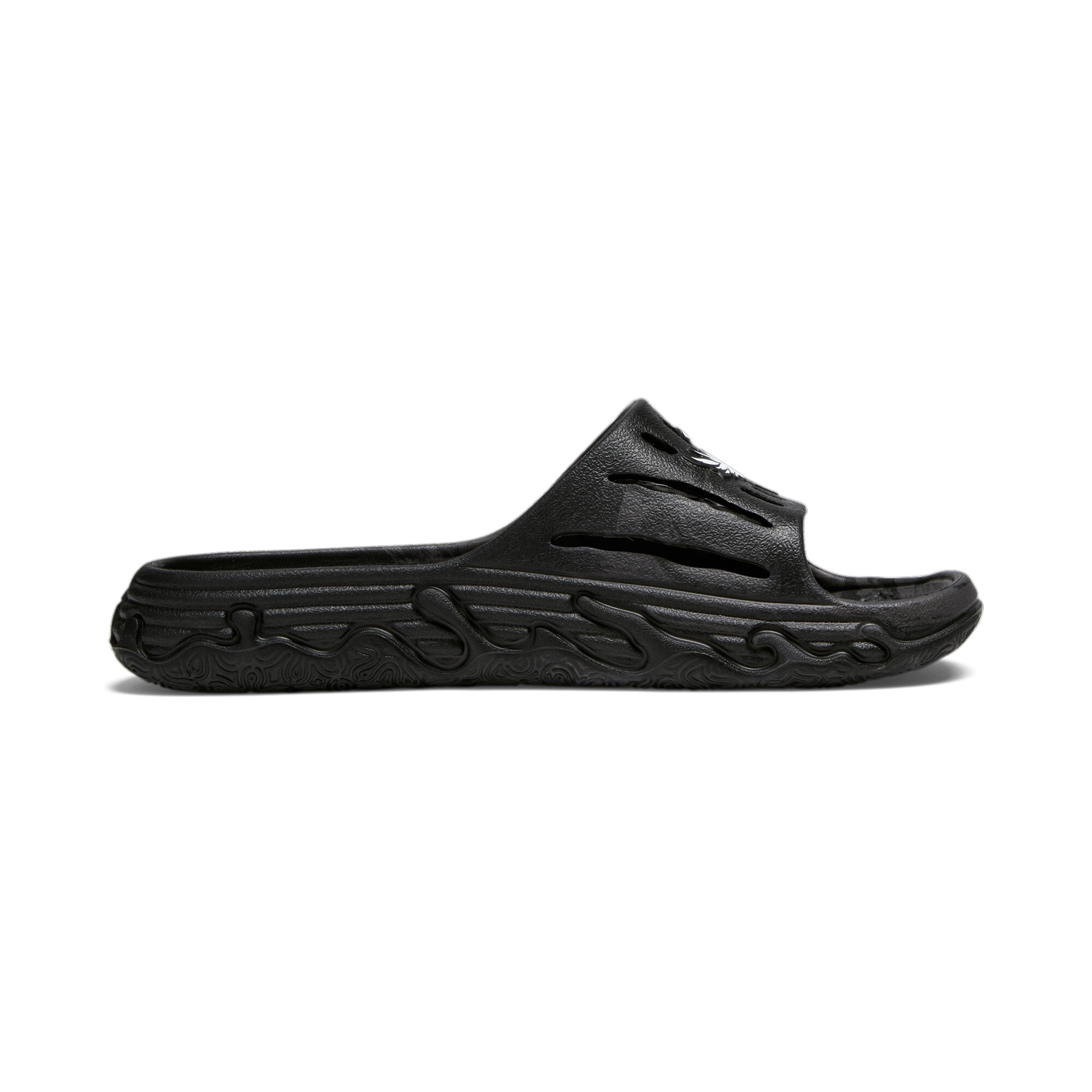 Puma MB.03 Basketball Slides, Black, Size 40.5, Shoes