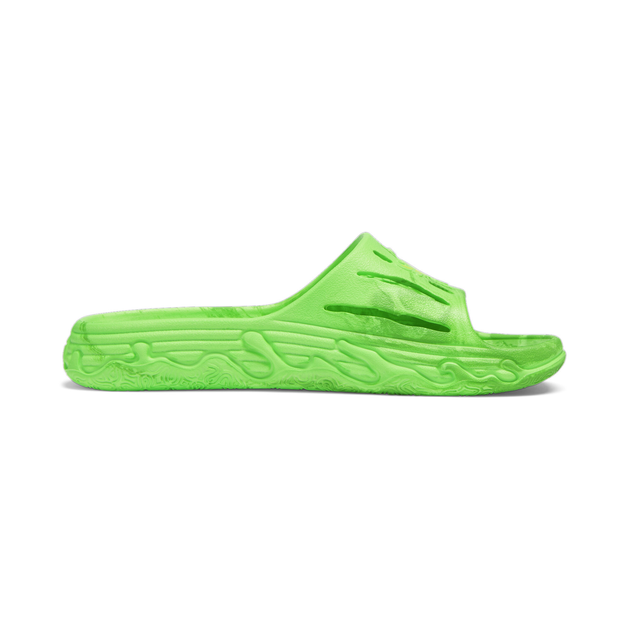 Men's PUMA MB.03 Basketball Slides In Green, Size EU 40.5