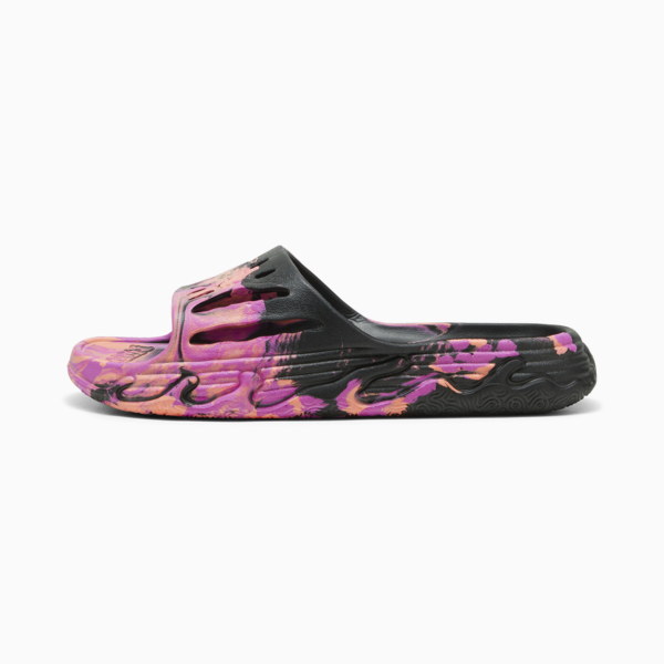 MB.03 Basketball Slides, PUMA Black-Deep Orchid-Fluro Peach Pes, large-MEX
