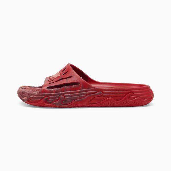 MB.03 Basketball Slides, For All Time Red-Fluro Peach Pes-Team Regal Red, large-ZAF
