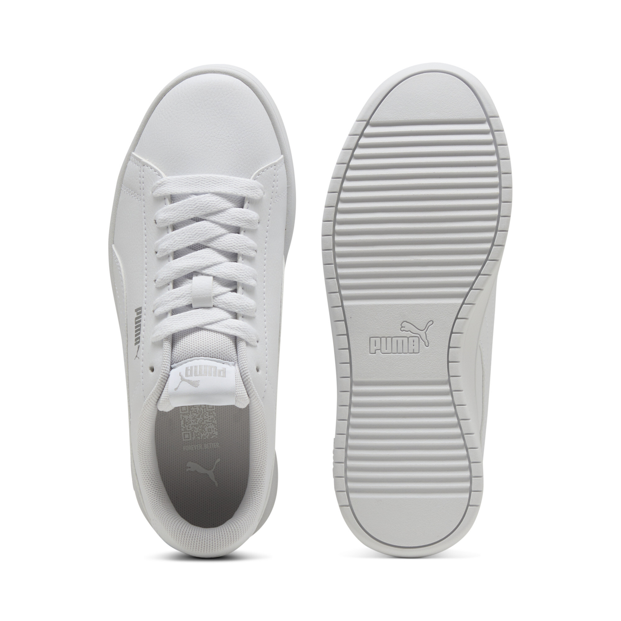 PUMA Rickie klassieke sneakers, Wit/Zilver, Maat 38,5 thumbnail 4