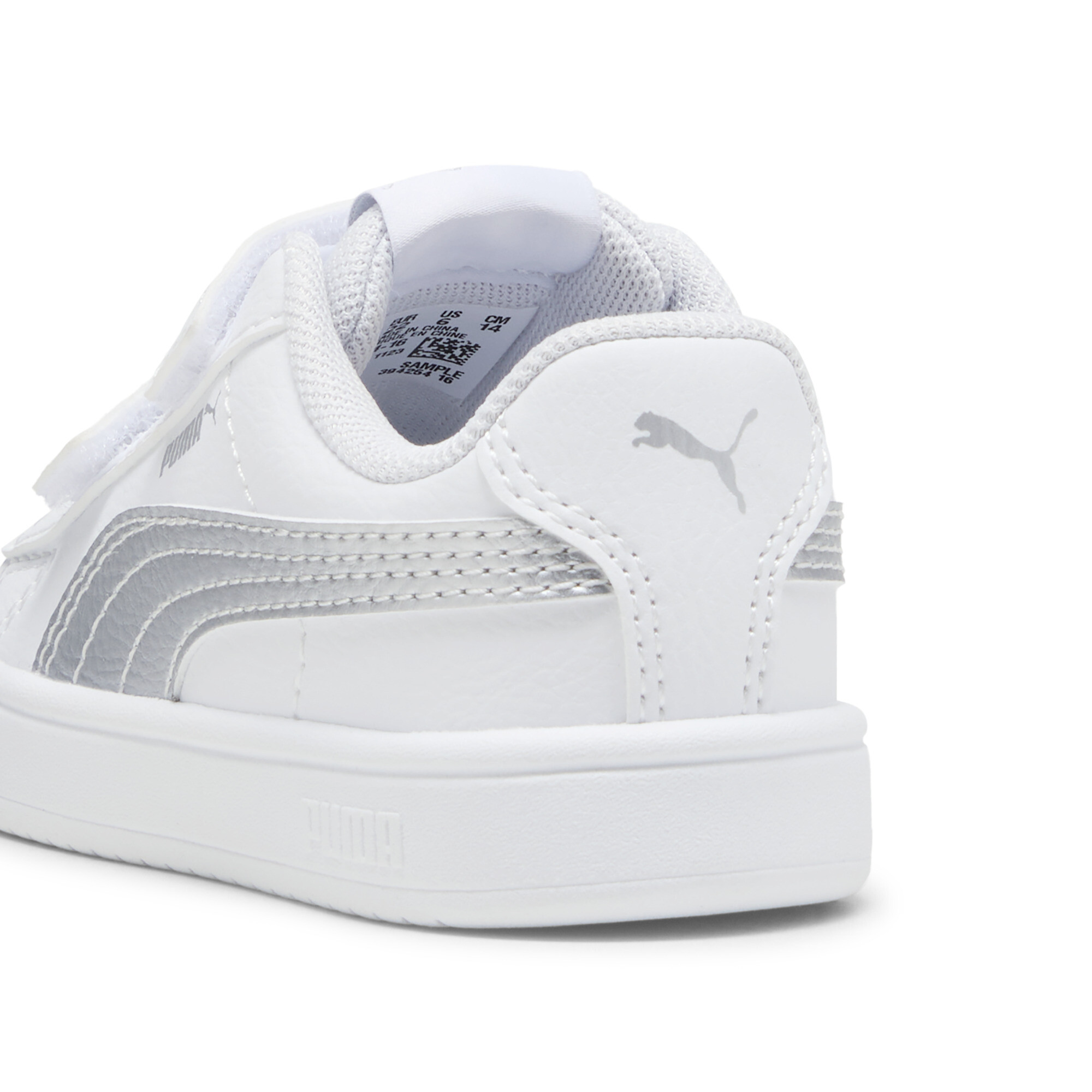 PUMA Rickie Classic sneakers, Wit/Zilver, Maat 24 thumbnail 5