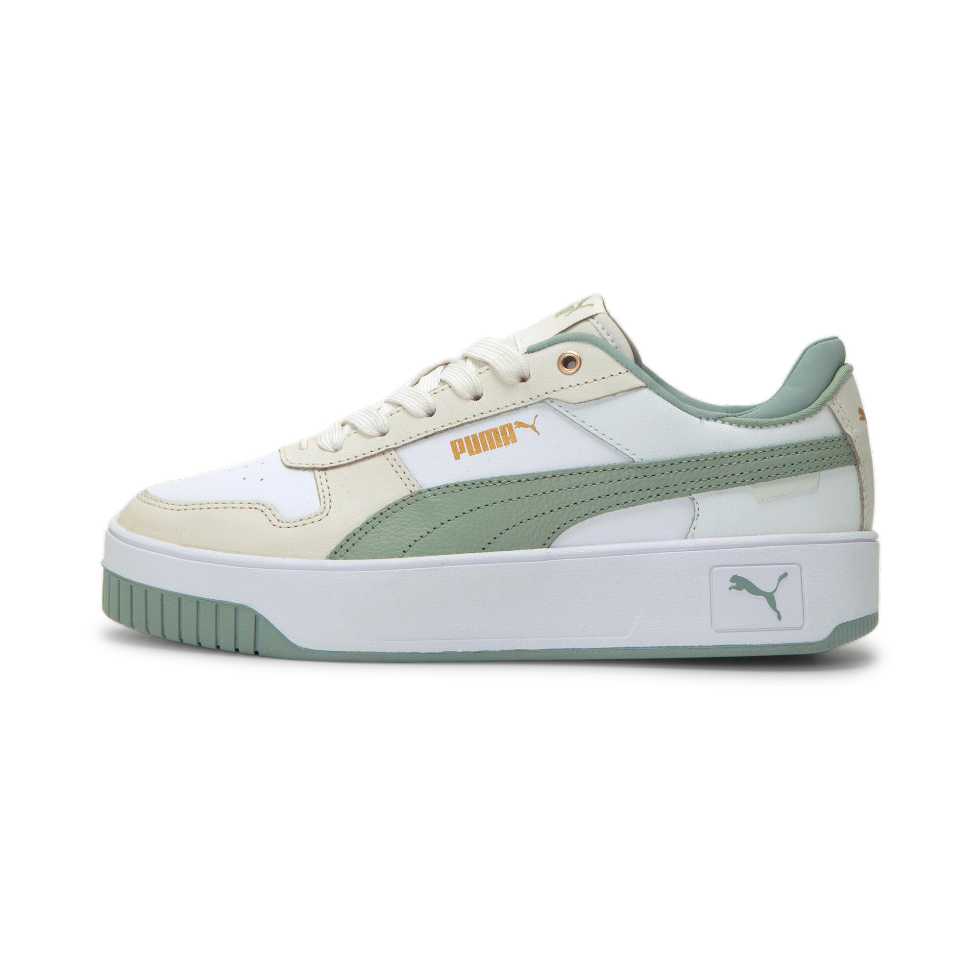 Tenis Feminino Puma Branco, Detalhe Na Lateral, Casual, Academia