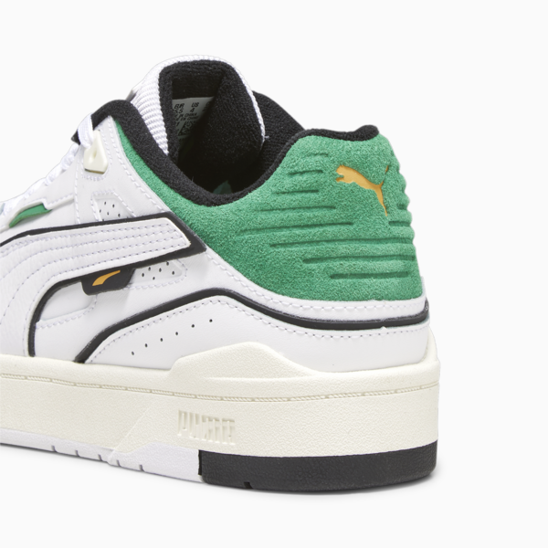 Slipstream Bball Youth Sneakers, PUMA White-Archive Green, large-ZAF
