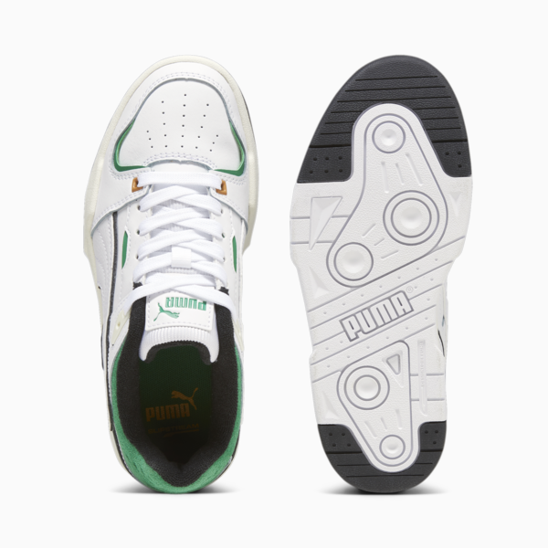 Slipstream Bball Youth Sneakers, PUMA White-Archive Green, large-ZAF