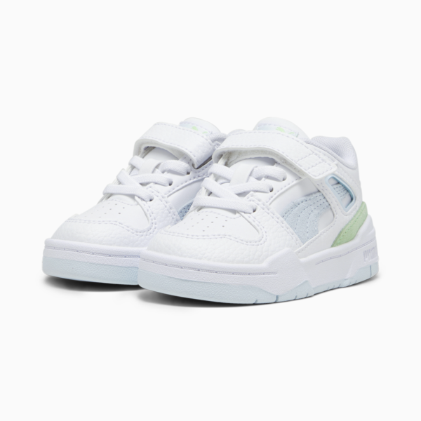 Zapatillas Suede para niñas Slipstream, PUMA White-Icy Blue, large-ARG
